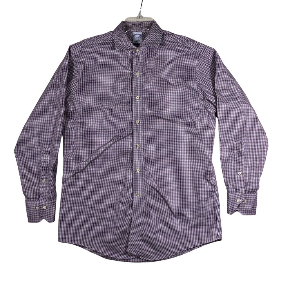 Brooks Brothers Men’s Slim Fit No Iron 100% Cotton Button Down Shirt 15.5 32/33